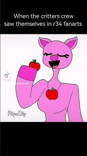Smiling critters' reaction of their fanarts in r34
