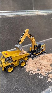 Remote control excavator