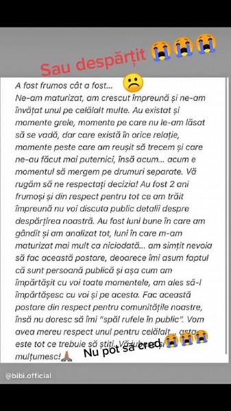 deci nu-mi vine să cred că sau despărțit Bibi și cu Antonio 😭😭😭 TikTok