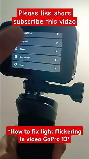 How to fix flickering in video GoPro 13 #short #gopro13 #flickering #shortvideo #viralvideo #short