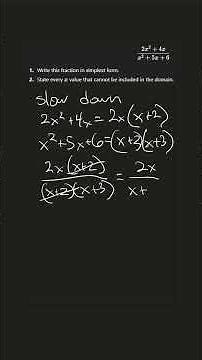 ASMR Math: Simplify This Fraction Calmly #collegealgebra #college #algebra #asmr