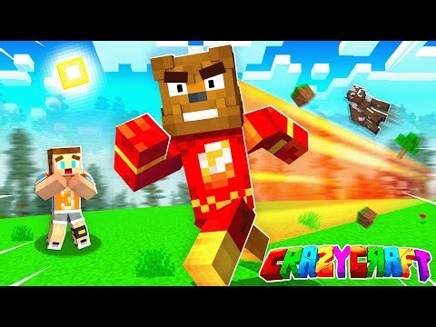 Becoming THE FLASH In Minecraft Crazy Craft