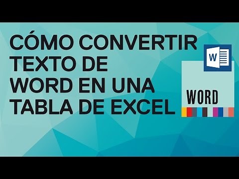 Cómo convertir texto de Word a tabla de datos de Excel. De 1 columna de Excel a tabla de datos