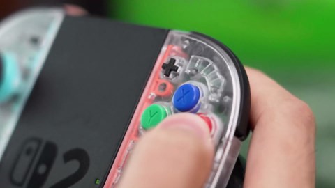 eXtremeRate Replacement Shell (D-Pad Version) with Buttons for Joycon 2, Housing Faceplate Case + Decorative Strip + ABXY Dpad for Nintendo Switch 2 Controller - Essence Version - Cherry Blossoms Pink