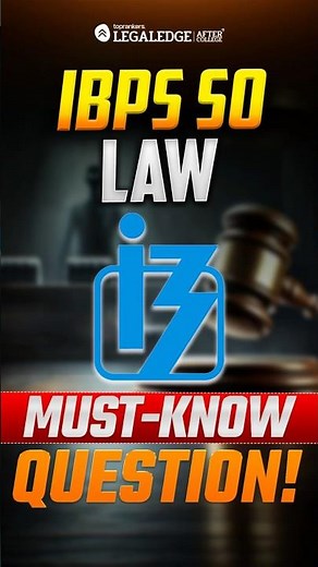 IBPS SO Law Aspirants: Can You Answer This? ⚖️