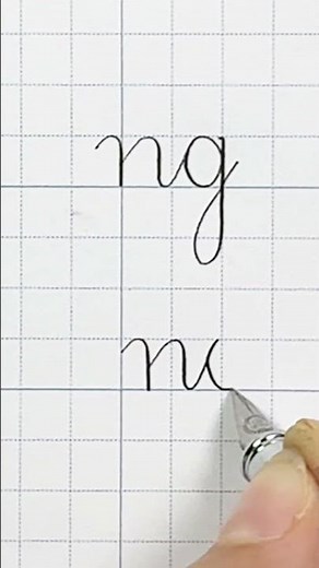 Instructions for writing combined letters - Part 3 | Practicing beautiful handwriting