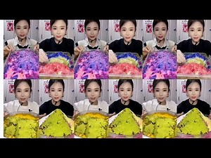 YY ONLY BITES SWALLOW COMPILATION CRUANCHY WITH MATCHA ICE EATING ASMR 🤤🤤