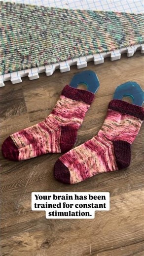 Slow knitting retrains your brain to calm #knitting