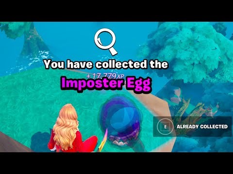 🥚 IMPOSTER EGG LOCATION 🔍 FORTNITE 🔍 Egg Hunt 4 🥚100+ EGGS! 🐰 MAP CODE: 4586-5950-5525
