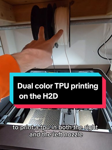 Dual Color TPU Printing on BAMBULAB H2D