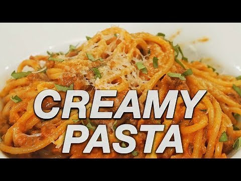 Easy Creamy Pasta Recipe- Red Sauce Tutorial