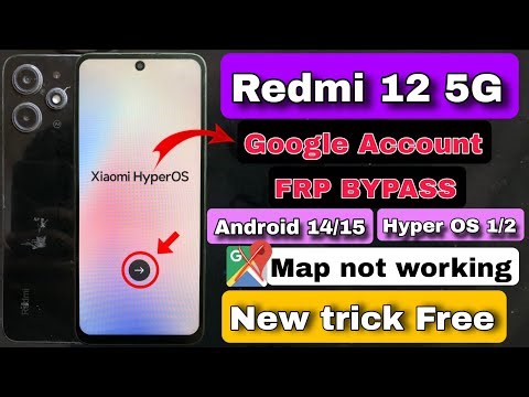 Redmi 12 5G FRP bypass android 15 || Redmi 12 5G Google Account bypass Hyper OS 2 || without PC