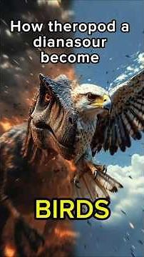 How Organisms Became Birds-The Evolutionary Journey||#evolution #birds #animation #shorts #dainasour