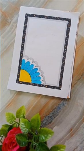 5 beautiful border designs for project #shortsfeed #beautifulborderdesign #projectworkdesigns