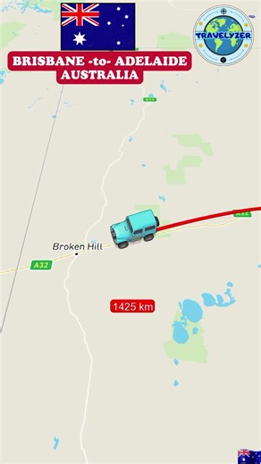 Brisbane to Adelaide By Road Route101 #travel #shorts