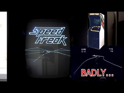 playing Vectrex Speed Freak v1.01 BADLY so you can see
