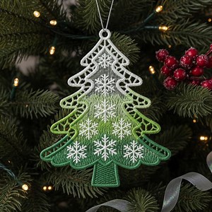 FSL Christmas Tree - Free Standing Lace Machine Embroidery Designs Instant Download 5x5 Hoop SCA1264-001 - Etsy