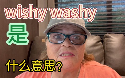wishy washy是什么意思