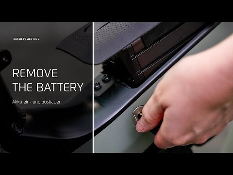 Bosch PowerTube: How to remove and install the battery