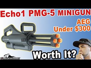 Echo1 PMG-5 Rotary Barrel AEG Minigun #airsoft #airsoftaeg
