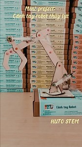 Mini project: Cánh tay robot sử dụng sức mạnh của nước | HUTO STEM