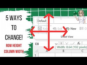 Resize Rows And Columns In Excel. 5 Ways To Do It!