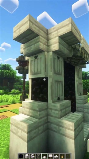 This Minecraft Pale Wood Portal Looks INSANE 👀 #minecraft #minecraftbuilding #minecrafttutorial