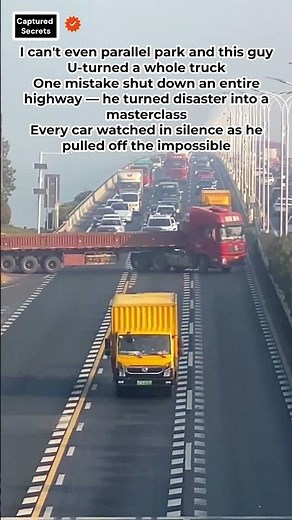 This Truck Driver U-Turned a Full Rig on a Blocked Highway — And It Was a Masterclass