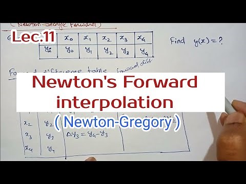 Newton's forward difference interpolation formula | newton Gregory interpolation | numerical methods