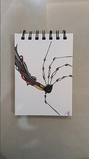 How to draw The Prototype's arm🤖 (poppy playtime) #art #prototype #poppyplaytime #easy #tutorial