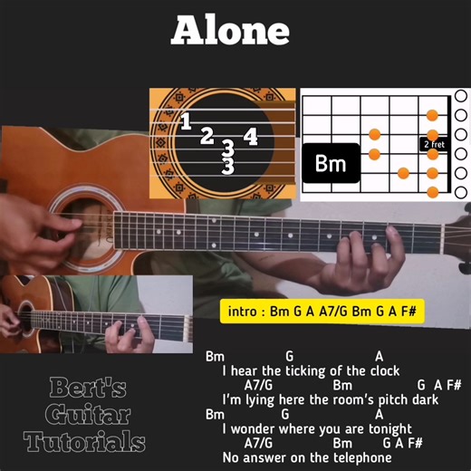 Alone - Heart guitar plucking and strumming tutorial FULL | Bert's Guitar Tutorials