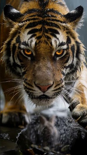 "Danger Looms: Tiger vs. Rabbit"