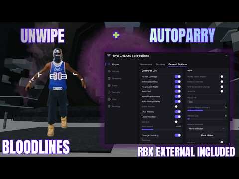 Kyo Bloodlines Script | SILENT AIM, Auto Parry, Auto Progression, Infinite Grips, Unwipe and More!