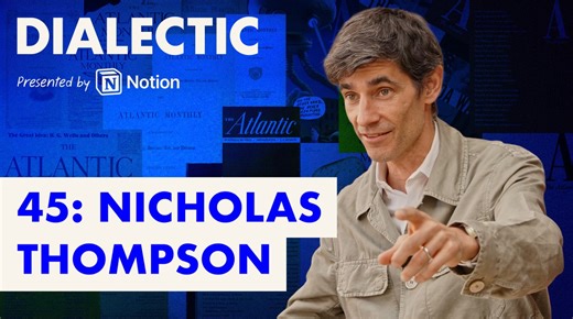 Nicholas Thompson is a disciplined machine (Atlantic CEO, record-holding runner, perpetual achiever) and a wholehearted human (insatiable interviewer, loving father, lifelong student).I talked to @nxthompson about what makes words worth reading in an AI world, the discipline of long form, and what compounds when you keep showing up.Nick is the CEO of @TheAtlantic, the American record holder in the 50K, and the author of The Running Ground—a book about inheritance, pushing oneself, and rememberin