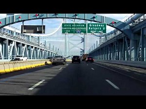 Benjamin Franklin Bridge eastbound [ALTERNATE TAKE]