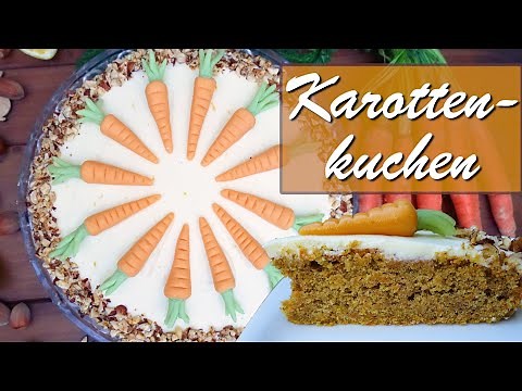 Karottenkuchen | Rüblikuchen | Möhrenkuchen mit Frischkäse-Frosting | Ostertorte