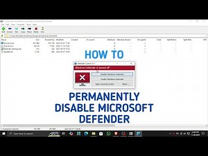 HOW TO PERMANENTLY DISABLE MICROSOFT WINDOWS DEFENDER ON ANY WINDOWS OPERATING SYSTEM