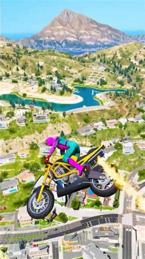 GTA 5 Spiderman Epic Jumps Compilation(GTA V Fails Funny Moments)