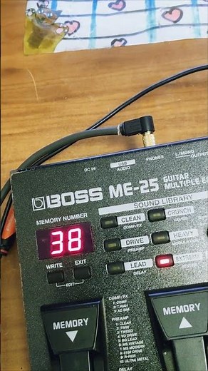 Demo 2025 boss me-25 test guitar test effects processor