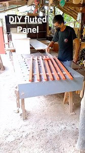 2.8K views · 25 reactions | DIY wooden fluted panel #fypシ゚ #woodworking #carpentryworks #modulartvstand #highlightseveryone | Carlos Flores Panit | Facebook