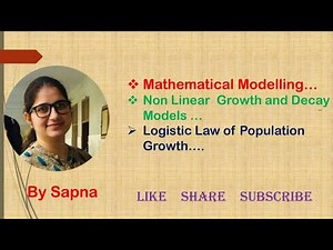 Non linear growth and decay models, logistic law of population growth model @billionaire icon