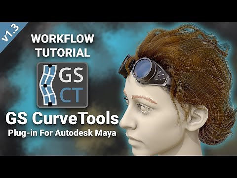 [NEW] GS CurveTools - Workflow Tutorial - Maya Plug-in, Hair Cards, Game Hair