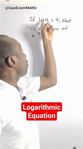 Logarithmic Equation #equation #logarithm #gpadlearnmaths #stem #maths