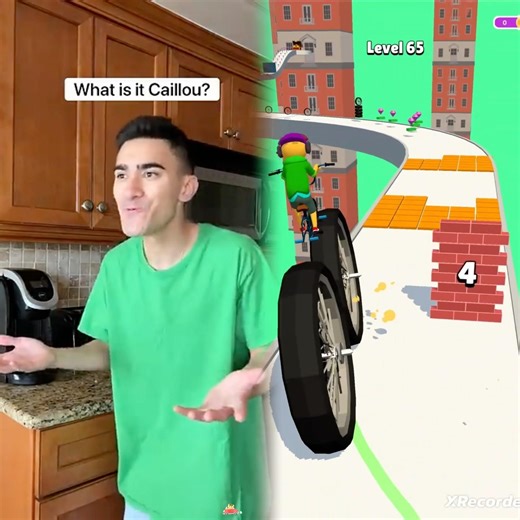 Caillou Has The Fire Truck Rap #shorts