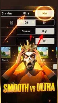 Smooth Vs Standard Vs Ultra 💀 || Best Graphics For Headshot 🔥 #shortsfeed