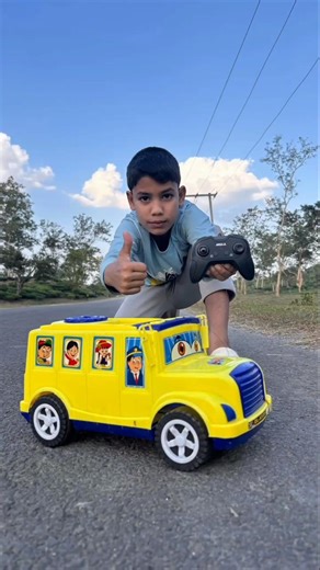 remote control big school bus testing #trending