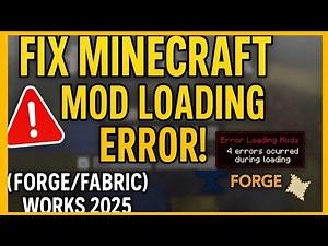 Fix "Error Loading Mods" in Minecraft (Forge/Fabric)