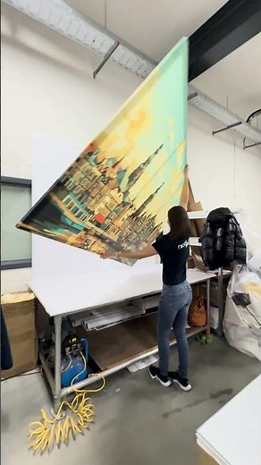 Zeer groot canvas schilderij: één kunstwerk, maximale impact - Nikkel Art