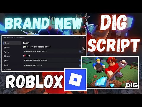 Dig Roblox Script GUI Hack | Xenith Hub Script For Dig Using Delta Executor | Auto Dig, Auto Sell