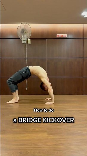 How to do a Bridge Kickover #bridge #acrobatics #gymnasticflips #calisthenics #handstanding #yoga